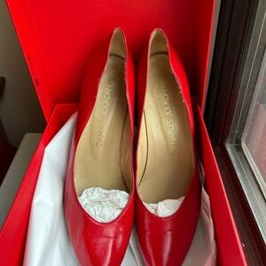 Charles Jourdan Vibrant Red Heels